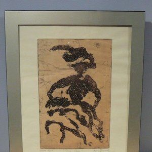 The CANCAN" signed Print by Lois Boswell